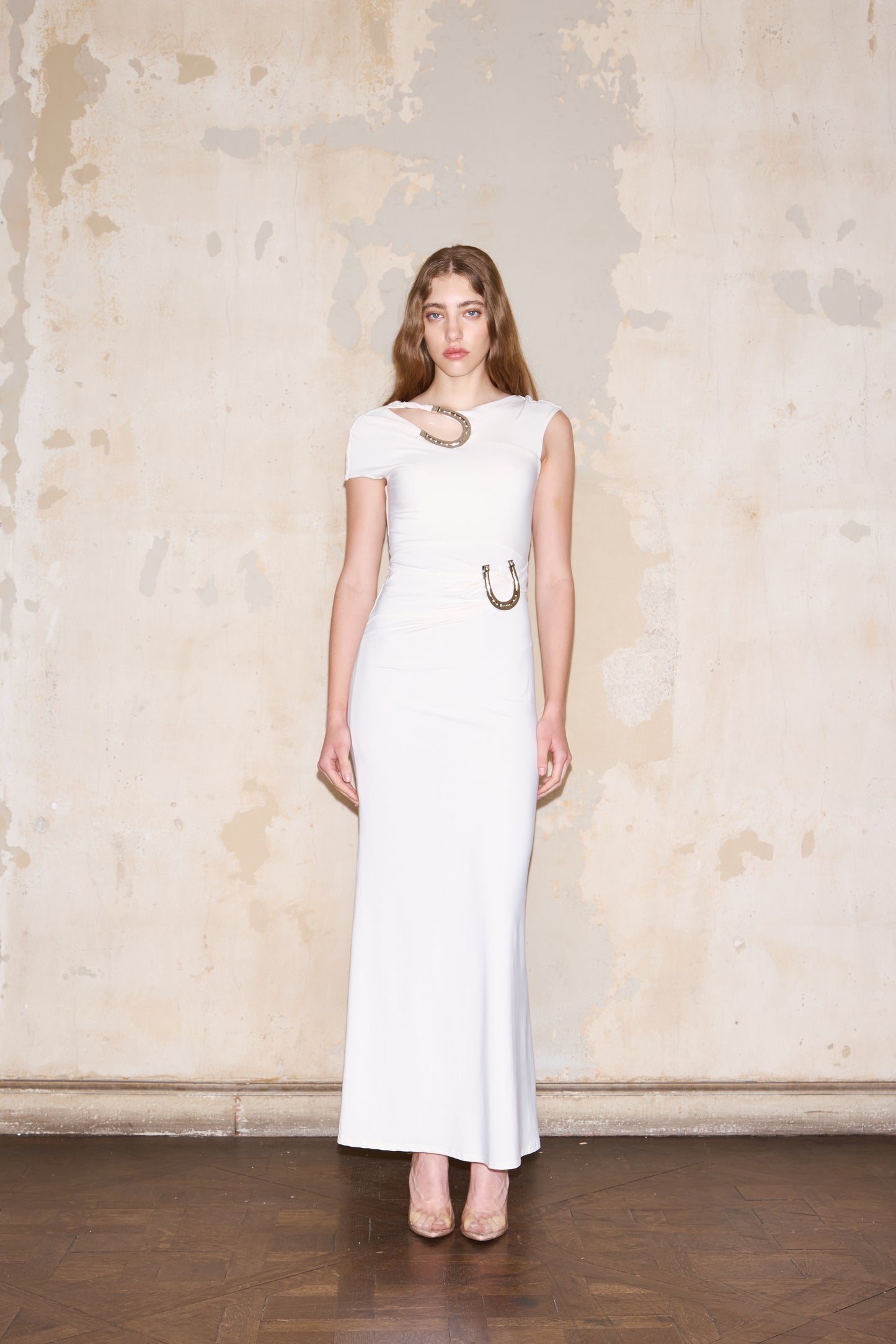 DEVOTO DRESS OFF WHITE