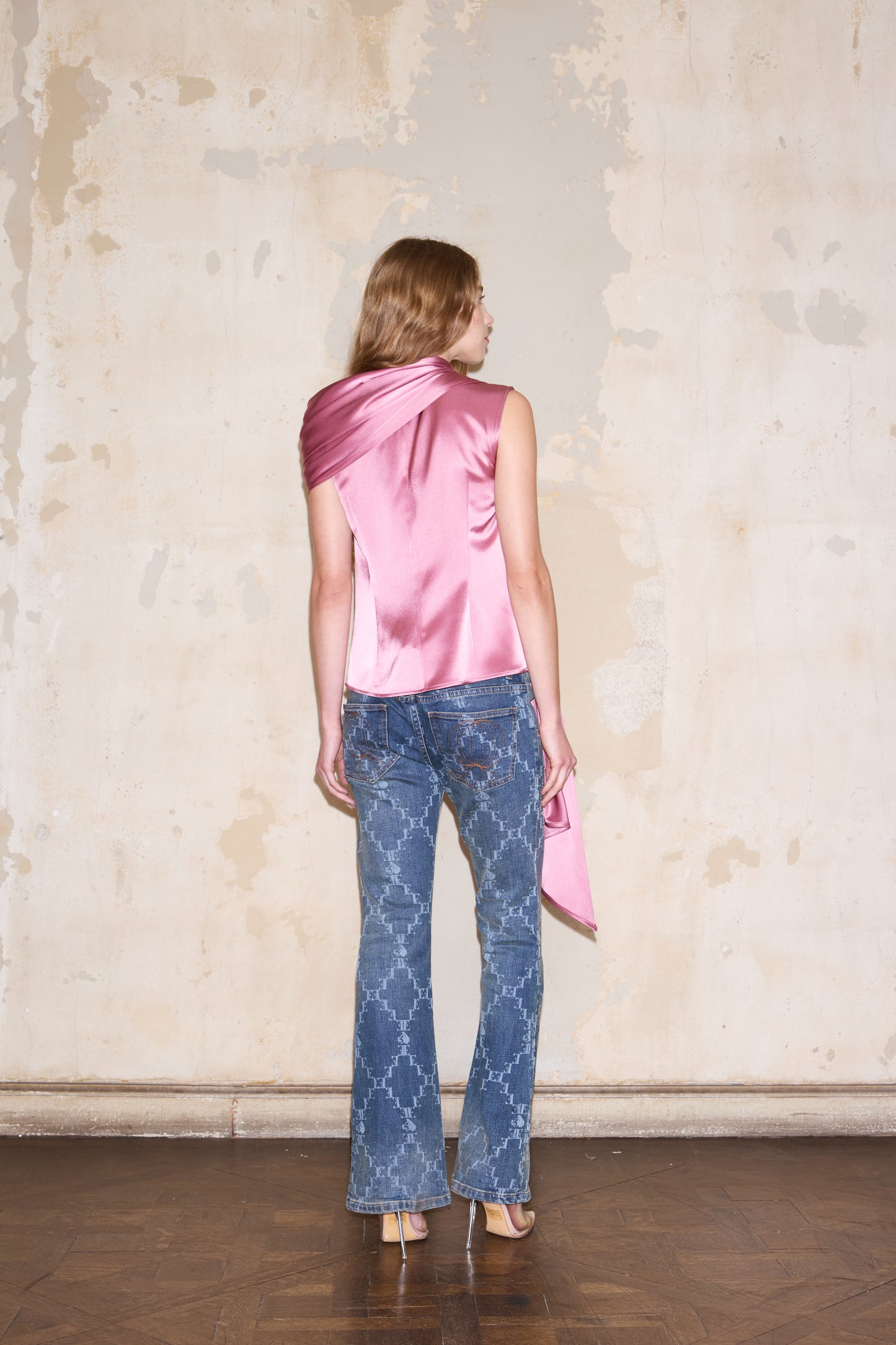 CERRITO BLOUSE ROSA SATIN