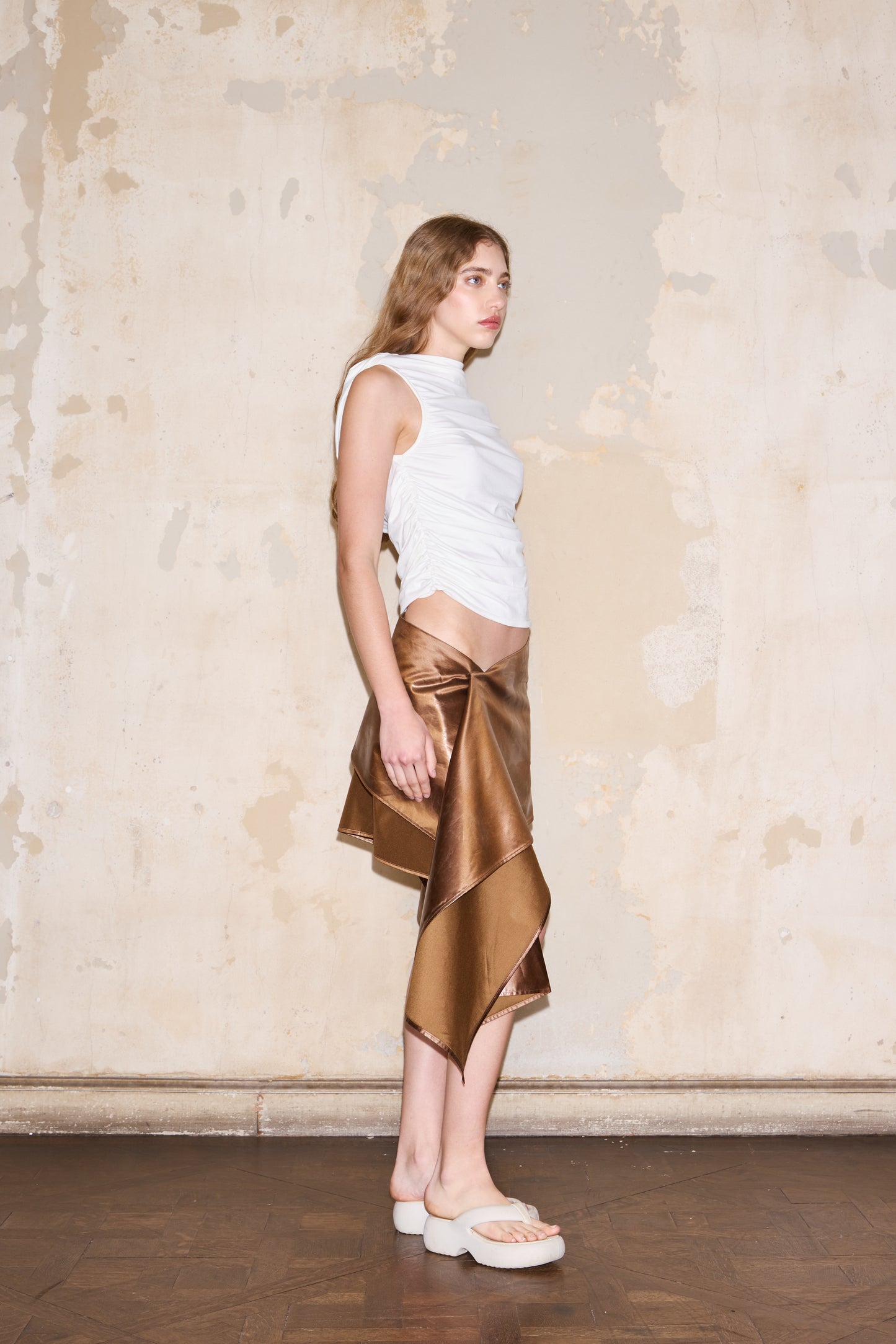FINOCHIETTO SKIRT MARRON CLARO - 𝙝𝙚𝙘𝙝𝙤 𝙖 𝙥𝙚𝙙𝙞𝙙𝙤
