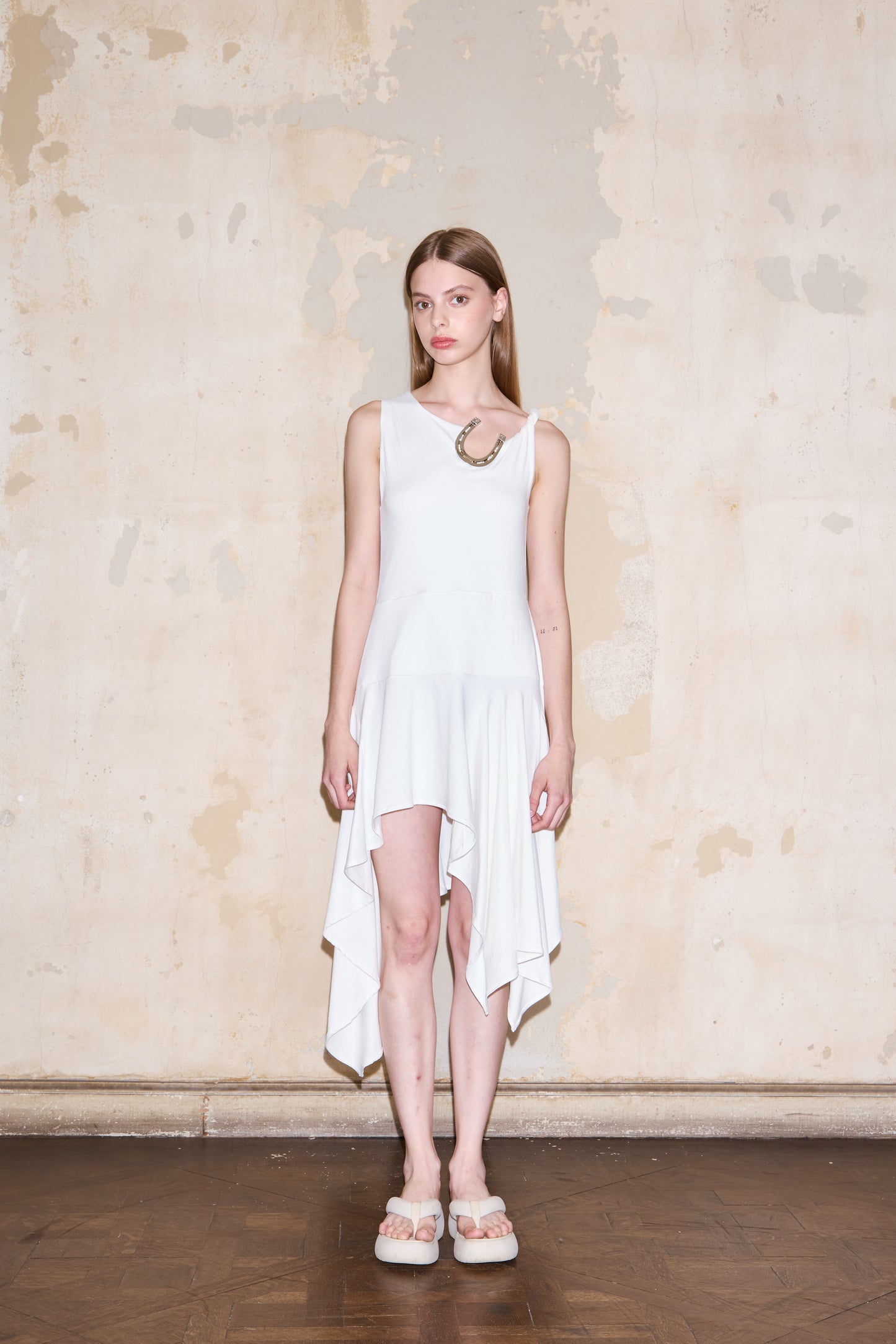 VALLEGRANDE DRESS OFF WHITE