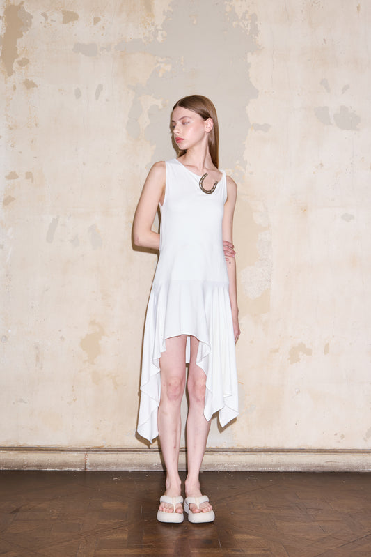 VALLEGRANDE DRESS OFF WHITE