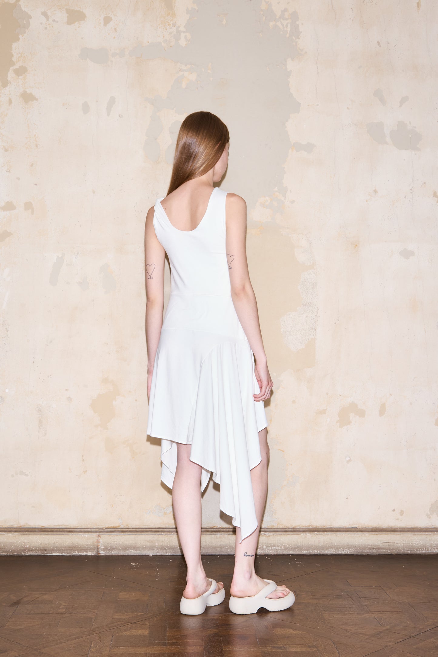 VALLEGRANDE DRESS OFF WHITE