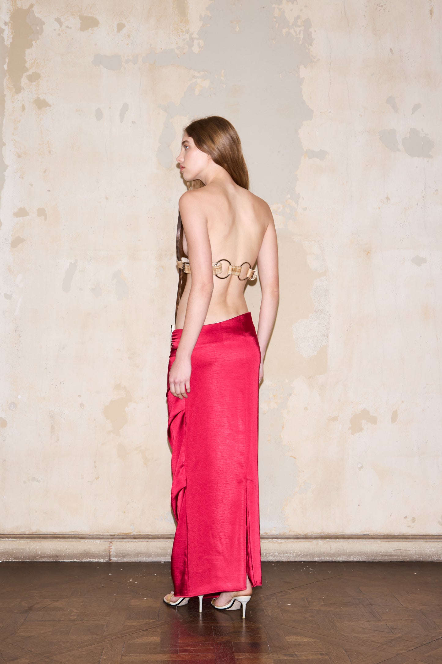 FAMATINA SKIRT BORDEAUX