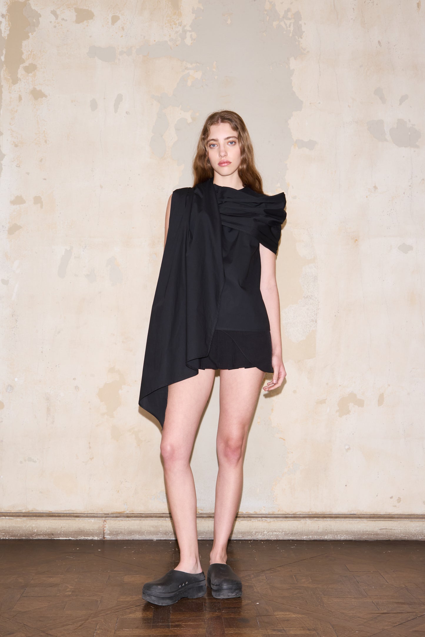 CERRITO BLOUSE NEGRA POPLIN