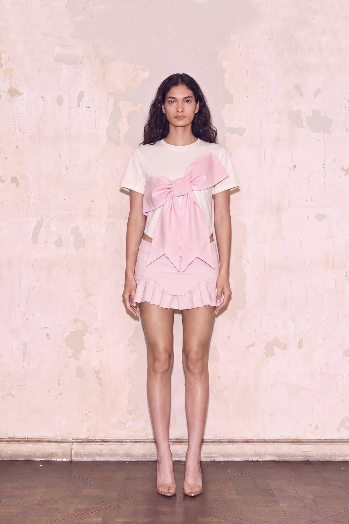 ESTERO TSHIRT OFF WHITE/ROSA *PRE ORDER*