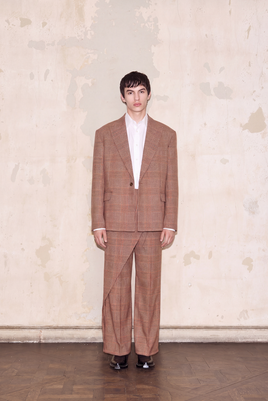 SIVORI BLAZER PRINCIPE DE GALES ROJO