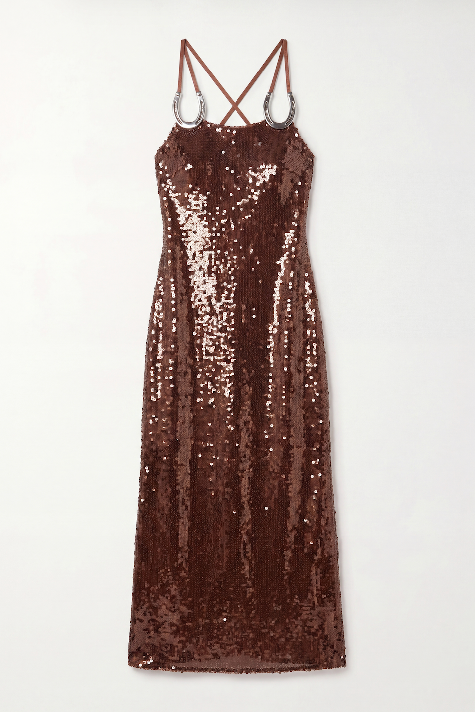 VESTIDO LENTEJUELAS HABANO