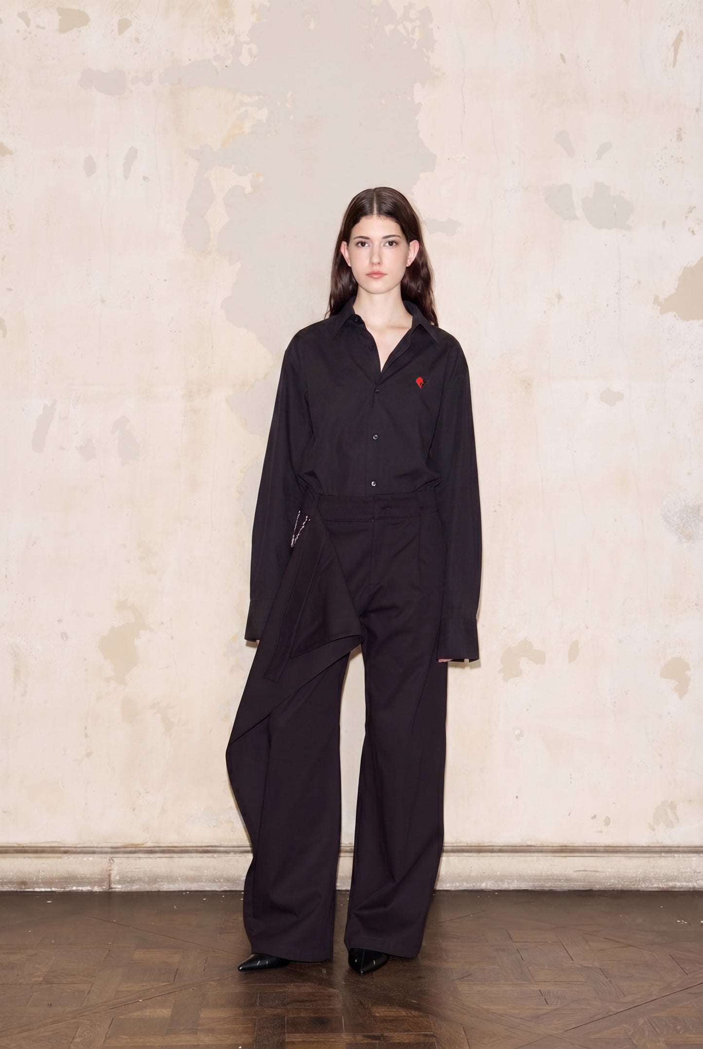 BORDADA BLOUSE NEGRO