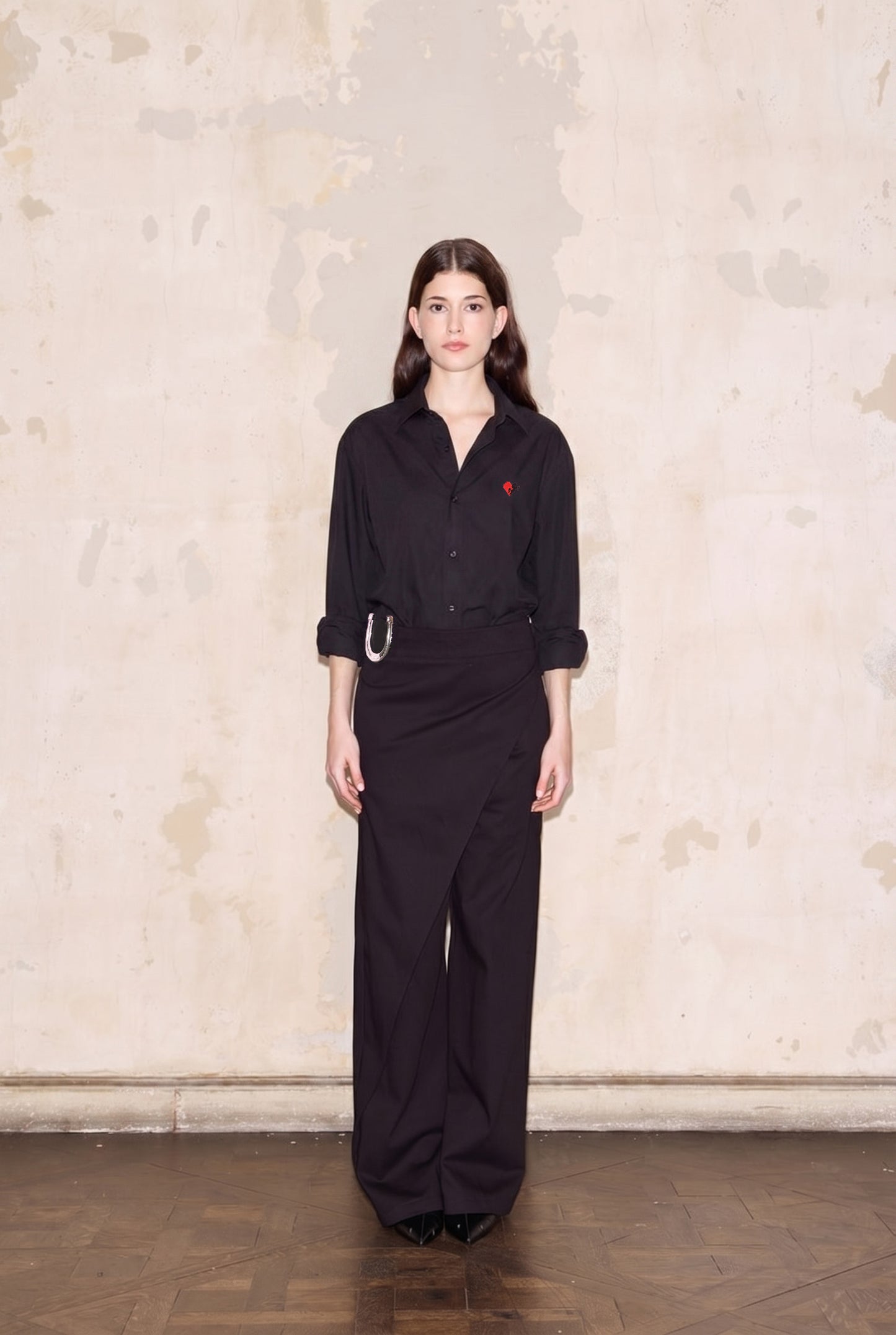 BORDADA BLOUSE NEGRO