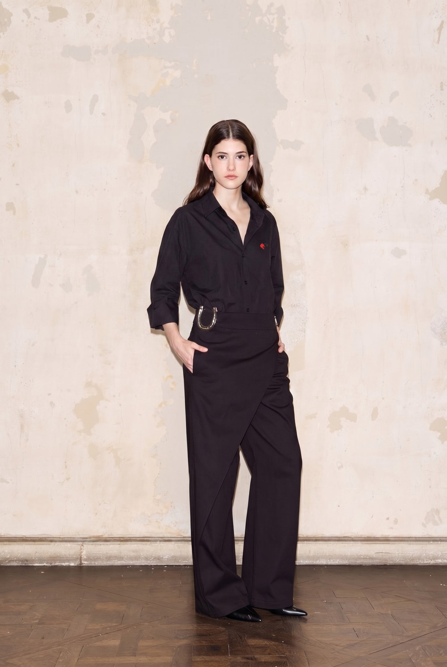 BORDADA BLOUSE NEGRO