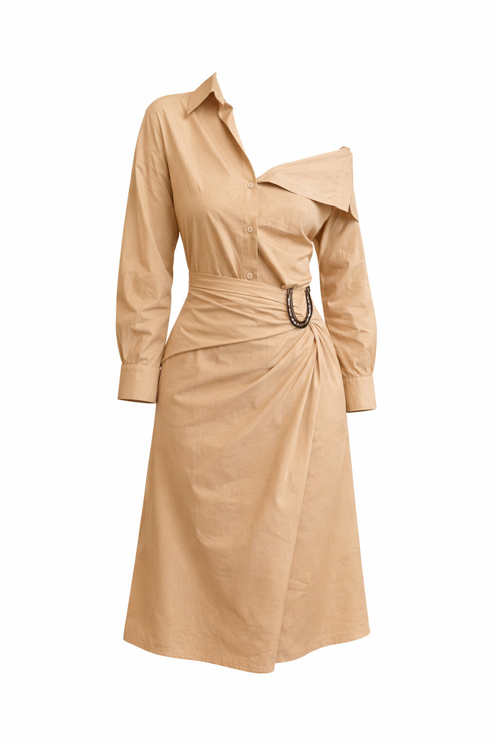 CAMISERO DRESS CAMEL