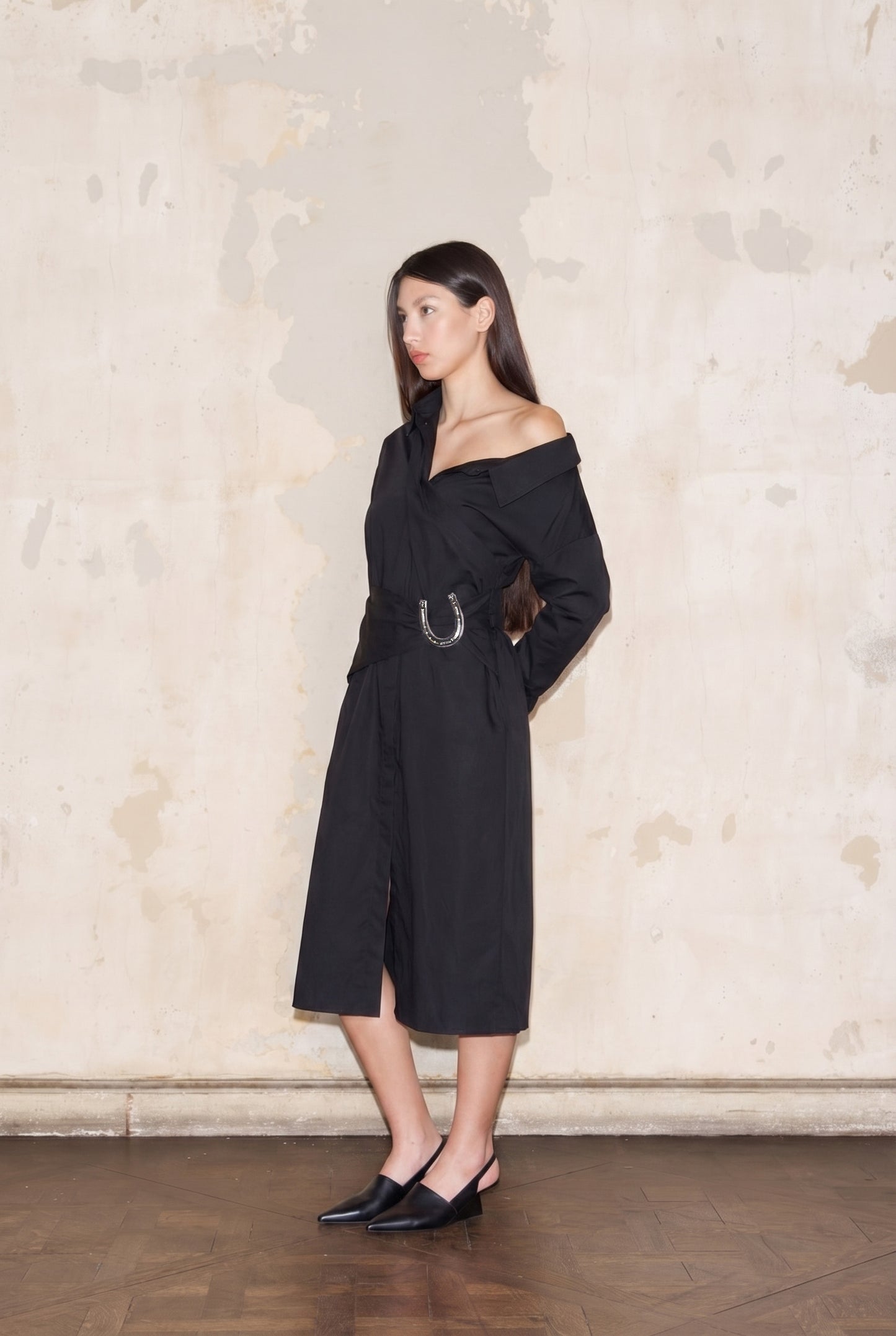 CAMISERO DRESS NEGRO