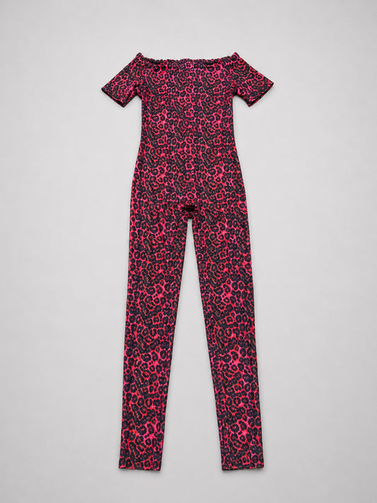 Catsuit Caitlin Animal Fucsia