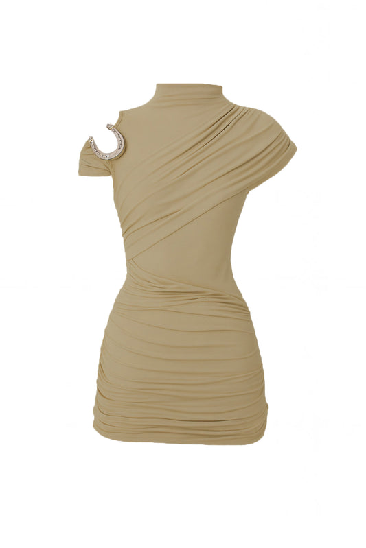 URQUIZA DRESS CAQUI
