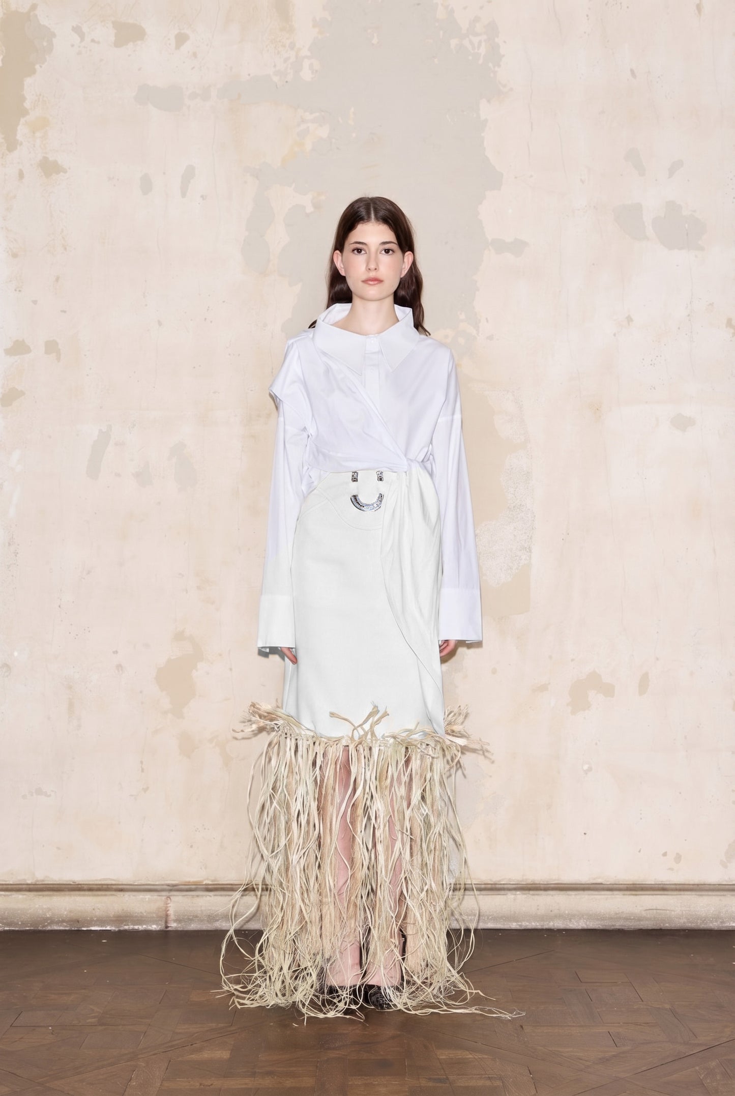 FERRE SKIRT OFF-WHITE - 𝙝𝙚𝙘𝙝𝙤 𝙖 𝙥𝙚𝙙𝙞𝙙𝙤