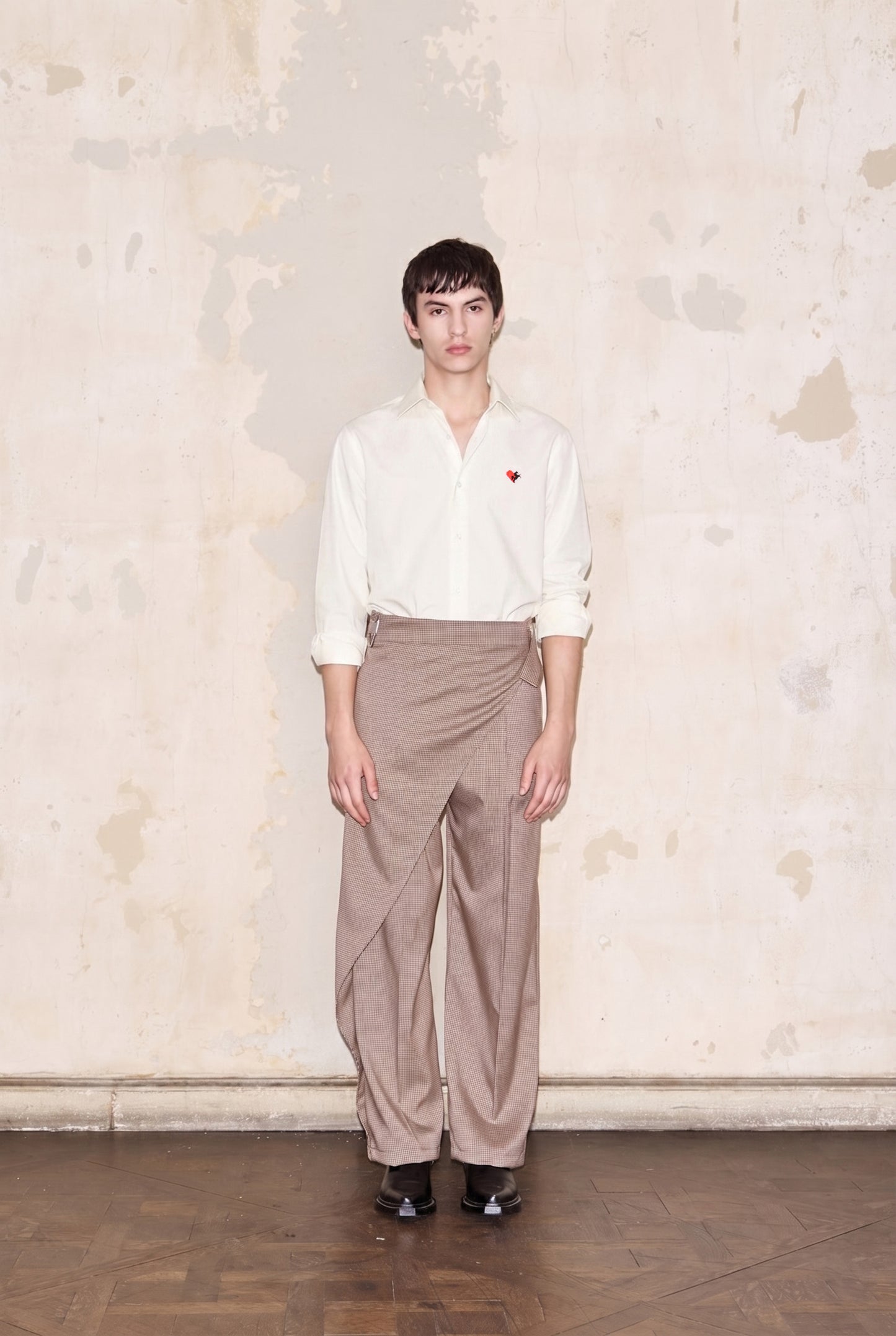 PIZURNO PANT PRINCIPE DE GALES BEIGE