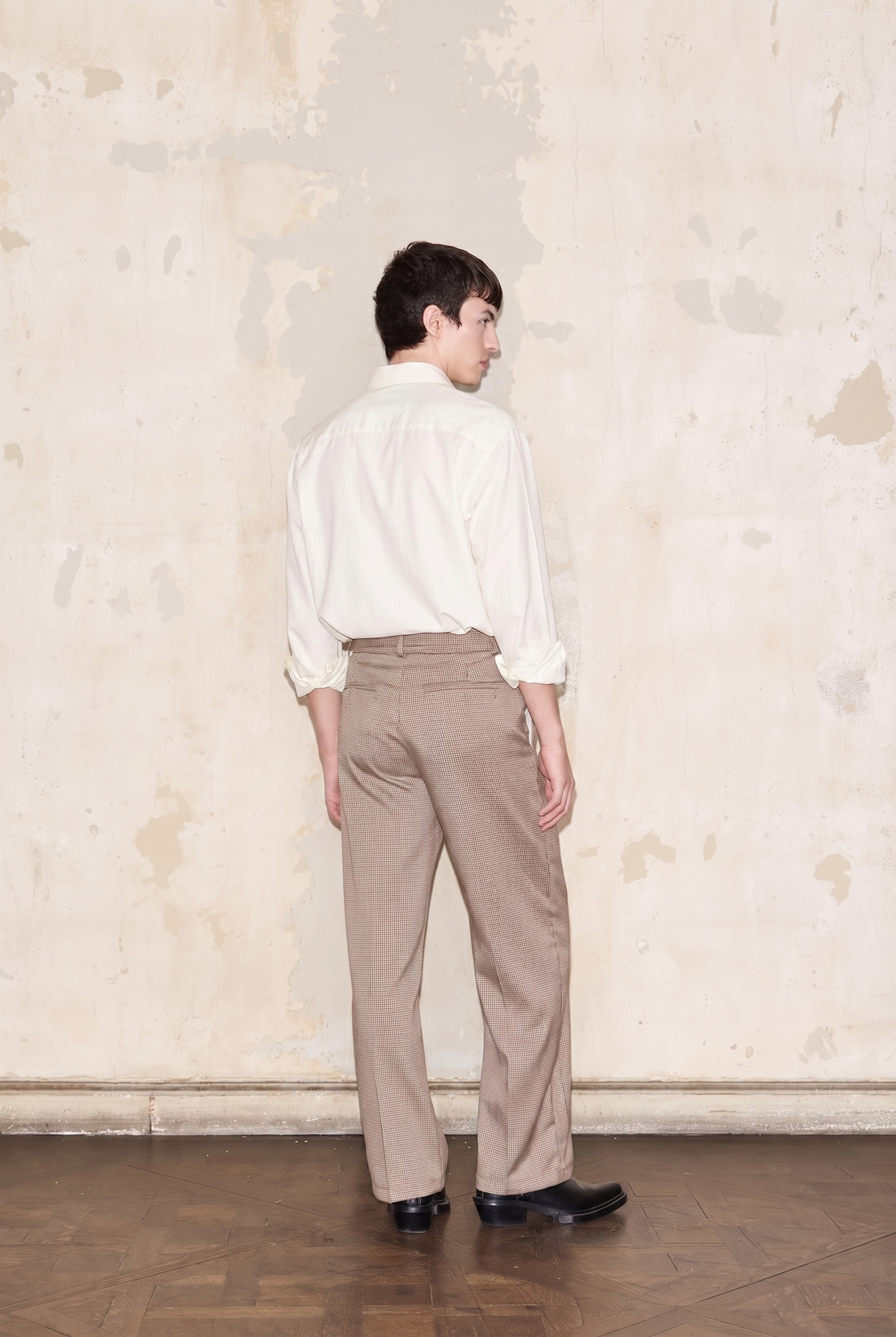 PIZURNO PANT PRINCIPE DE GALES BEIGE
