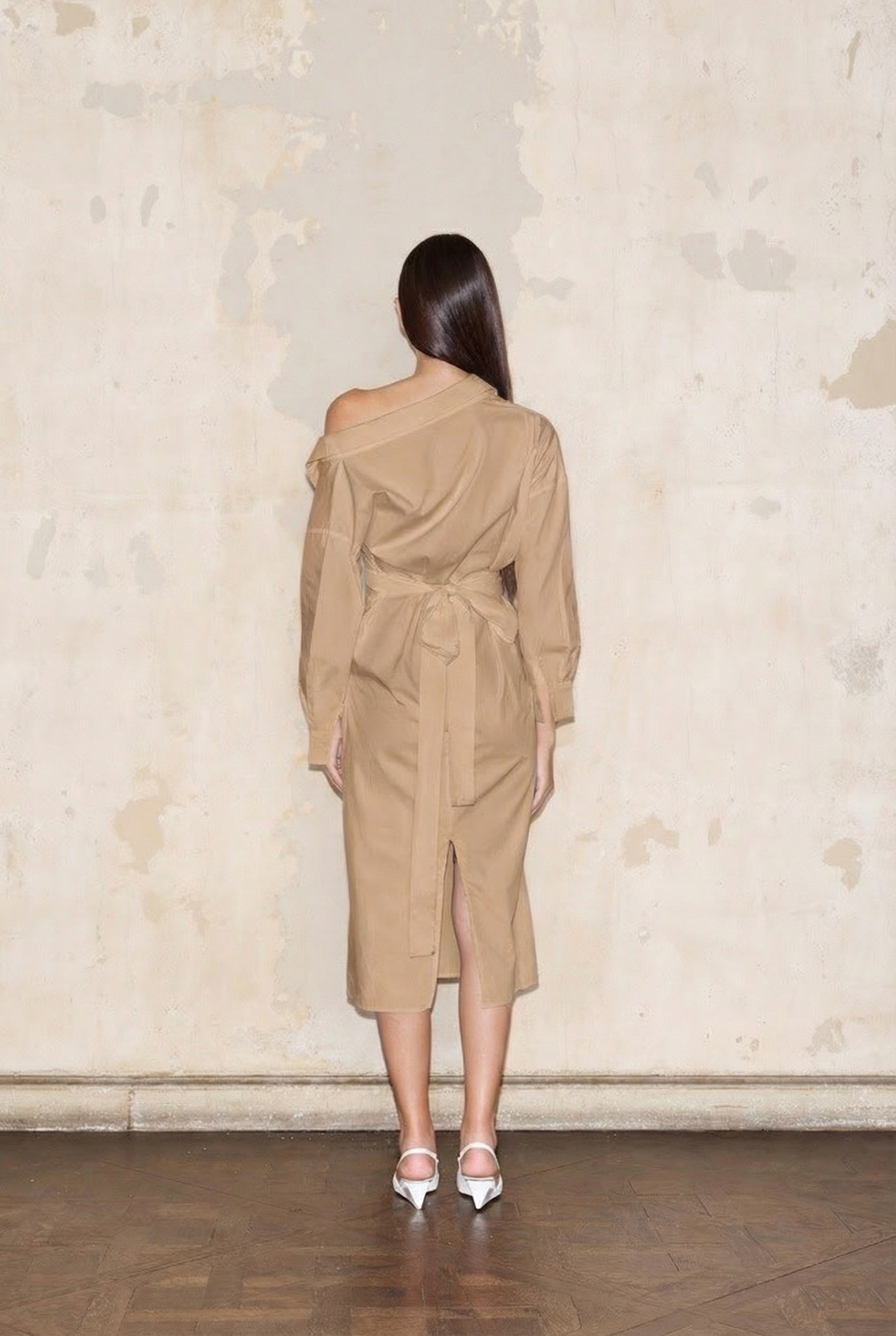 CAMISERO DRESS CAMEL