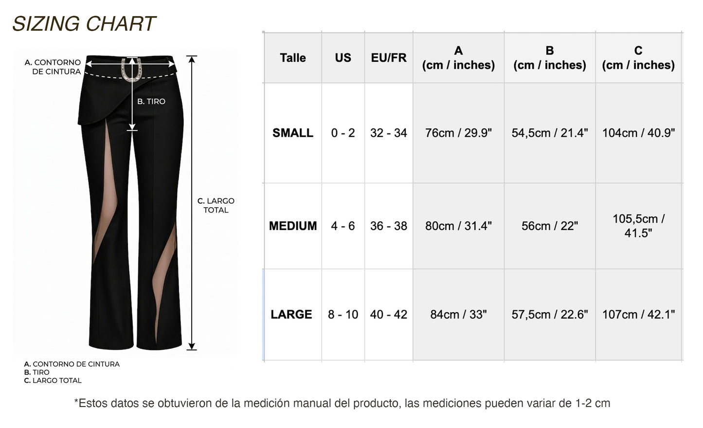 PORTELA PANT NEGRO