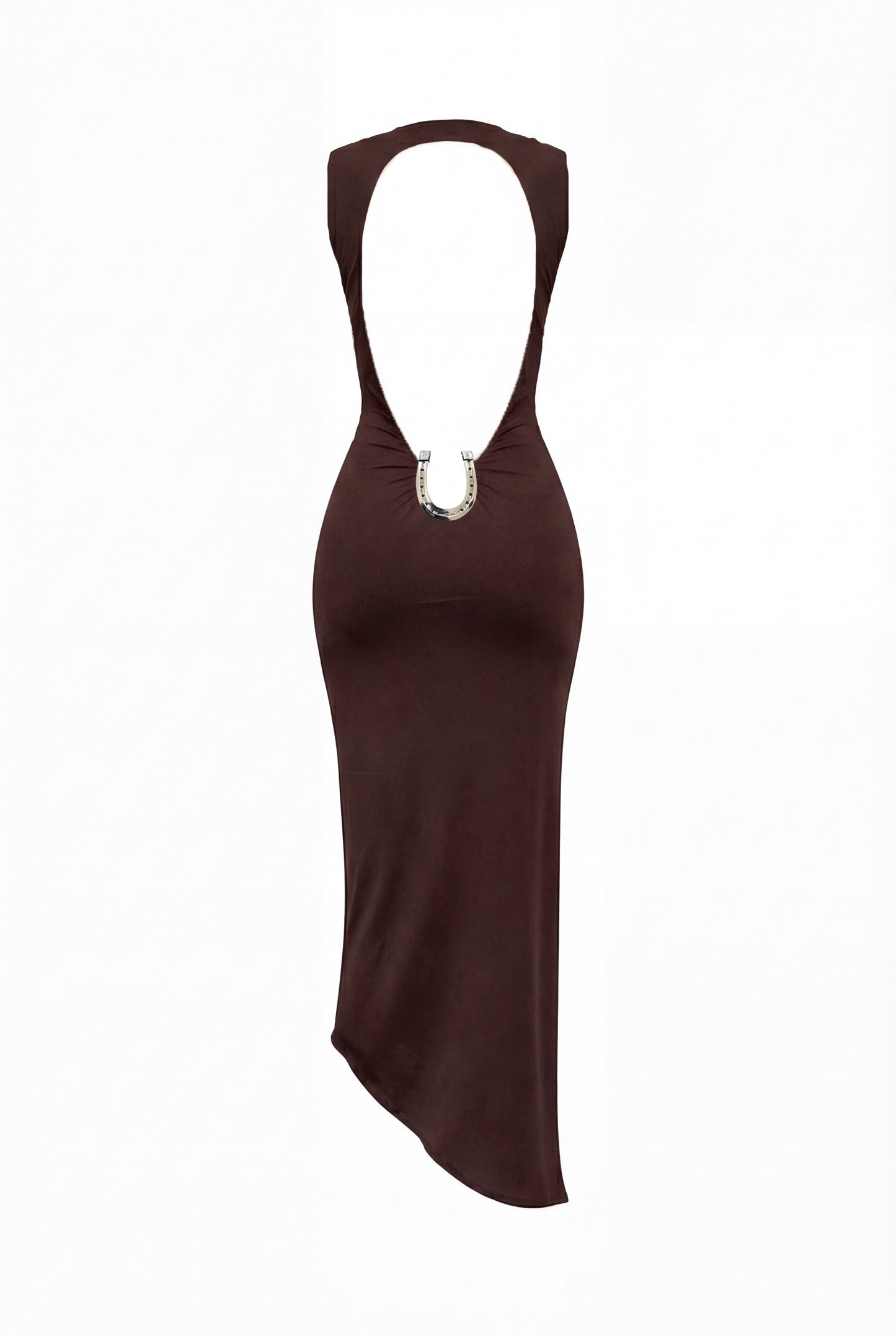 ROMULO DRESS CHOCOLATE