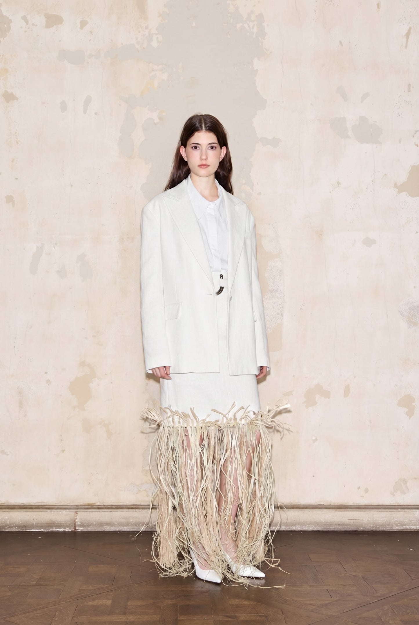 FERRE SKIRT OFF-WHITE - 𝙝𝙚𝙘𝙝𝙤 𝙖 𝙥𝙚𝙙𝙞𝙙𝙤