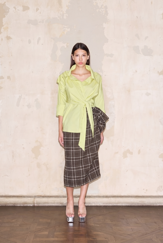 FREYRE SKIRT PRINCIPE DE GALES HABANO