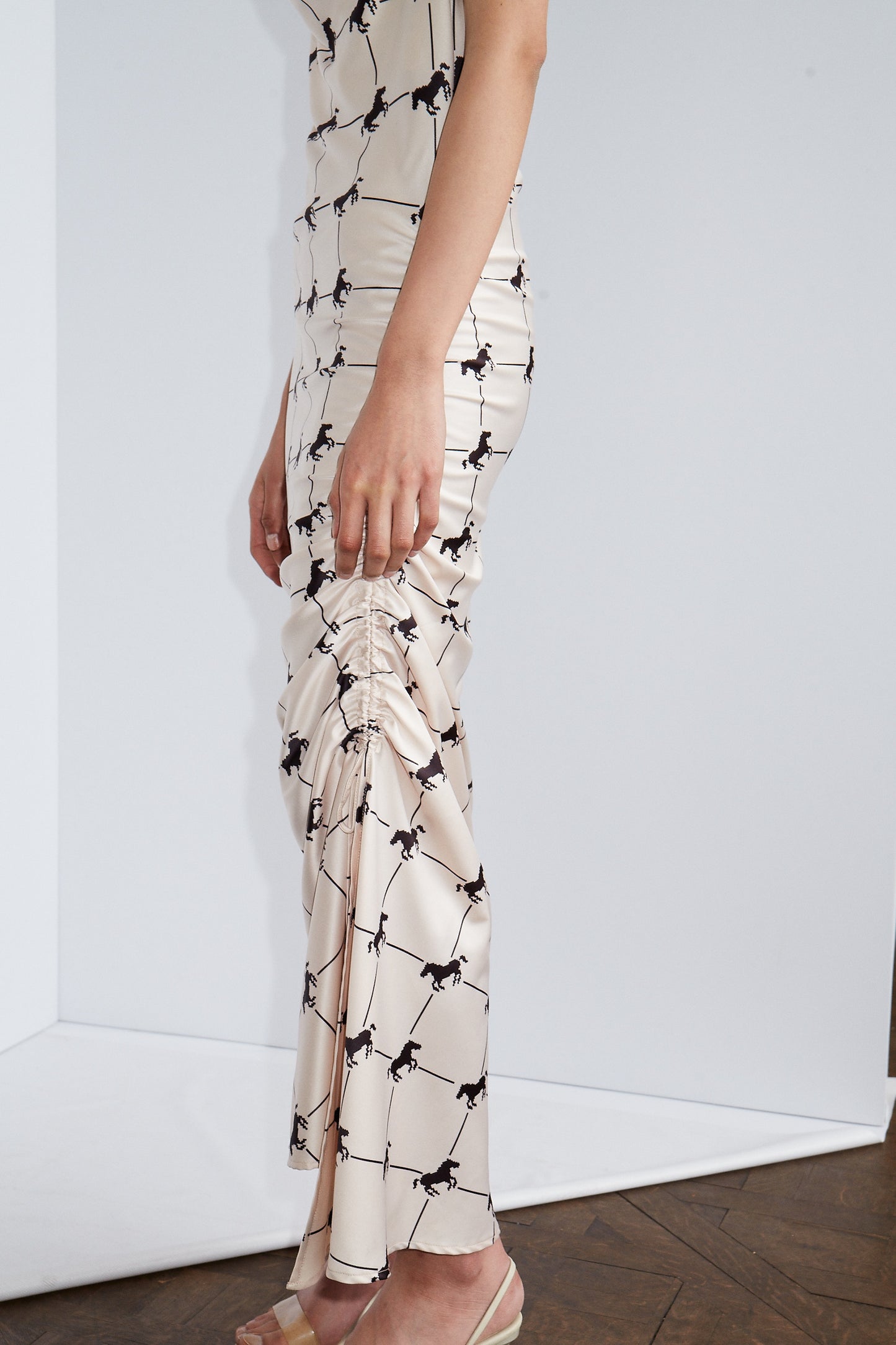 Virasoro Dress Print Off White